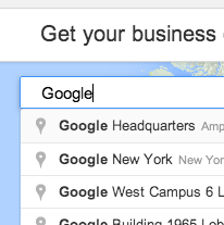 Introduce tu direccion en Google My Business
